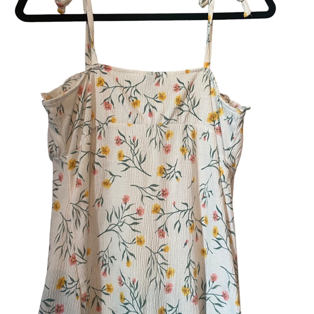 Divided Cream Floral Ruffled Sundress - Picture 6 of 12